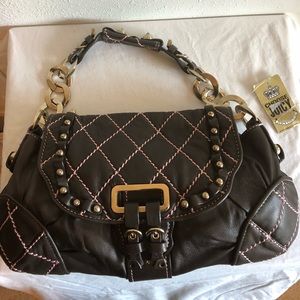 Juicy Couture Leather Princess Hobo Handbag ~ NWT